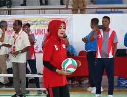 Widya Pratiwi Buka Laga Cabor Voli POPMAL IV, Diikuti 9 Kabupaten/Kota