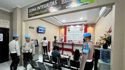 Wujudkan Pelayanan Terintegrasi, Subbid Provos Polda Papua Gelar Patroli Area Servis