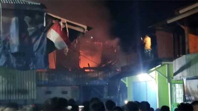 Kebakaran Jl Pasar Youtefa Kota JPR 4 Kos Ludes