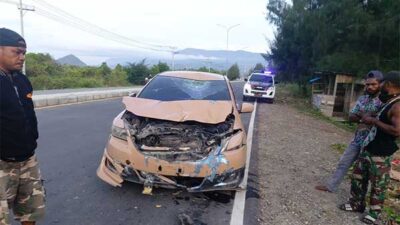 Pengemudi Mobil Mabuk Berat Lalu Tabrak Beruntun di Youtefa : 2 Luka-luka, 1 Tewas