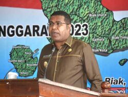 Paripurna DPRD Biak, Bupati Herry Sampaikan Pengantar Nota Keuangan dan RAPBD 2023