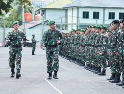 Pangdam Pattimura Pimpin Upacara Serah Terima Satgas BKO KM ADRI XXXVI
