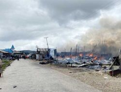 Pasar Waghete di Deiyai Terbakar, Diduga Ini Awal Pemicunya
