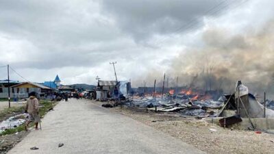 Pasar Waghete di Deiyai Terbakar, Diduga Ini Awal Pemicunya