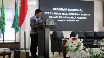 Buka Seminar Nasional tentang Bela Negara, Pj. Sekda Maluku Apresiasi Unpatti Ambon