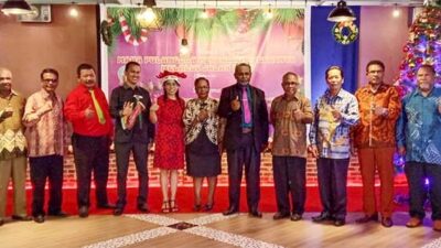 Setwan DPRD Biak Numfor Gelar Natal Bersama, Sejumlah Eks Pegawai Hadir