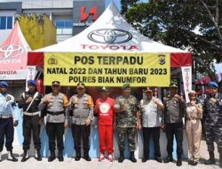 Operasikan Tiga Posko Nataru 2023, Wabup Biak Sampaikan Harapannya