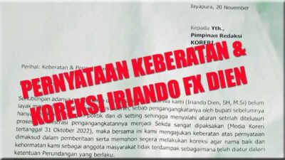 Iriando FX Dien Klarifikasi Pernyataan Bupati Pegunungan Bintang, Begini Isi Lengkapnya   