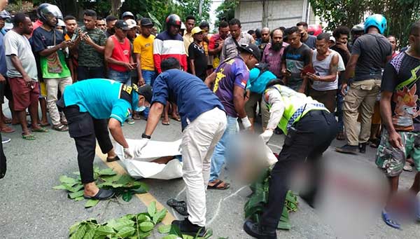 Laka Maut di Kota JRP Pemotor Tewas TKP