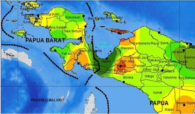 Peta Papua Papua Barat