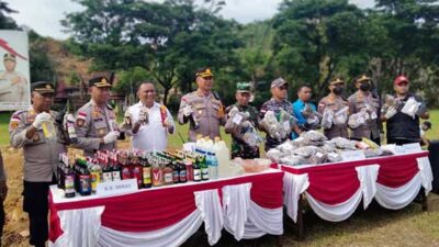 Polresta JPR Kota musnahkan bb hasil kejahatan