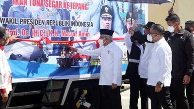 Wapres RI Lepas Ekspor Tuna ke Jepang Hingga Beri Bantuan ke Nelayan