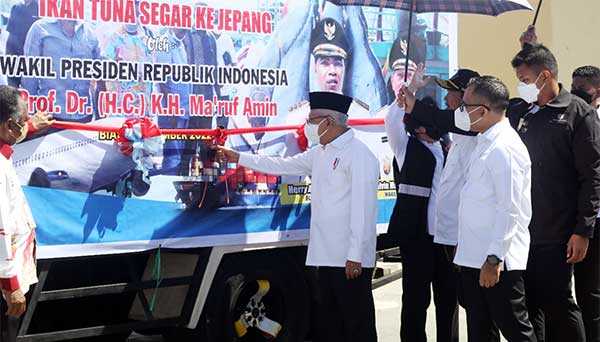 Wapres Ri lepas Ekspor Tuna dari Biak