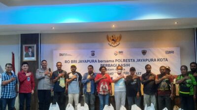 Polresta Gandeng BRI Berbagi Kasih 400 Paket Sembako Natal