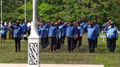 berita 222911011131 bupati teluk bintuni marah banyak asn absen saat upacara hut korpri