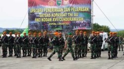 Pangdam Cenderawasih Pimpin Upacara Lepas Sambut Satgas Kopasgat di Sentani 10 IMG 20230104 WA0014