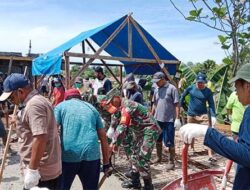Kodim Yahukimo Bantu Pengecoran Masjid At-Taqwa Dekai, Perkuat Kemanunggalan TNI – Rakyat
