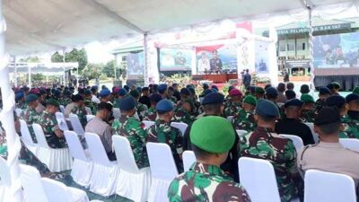 Panglima TNI dan Kapolri Beri Arahan ke Personil di Jayapura, Tekankan TNI – Polri Garda Terdepan