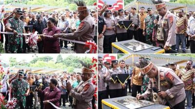Kapolda Papua Resmikan Gedung Aula Wicaksana Laghawa Polres Nabire