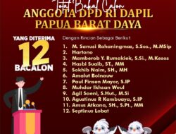 KPU PBD Umumkan 12 Bakal Calon DPD-RI, Amirudin Tidak Lolos Syarat Dukungan?