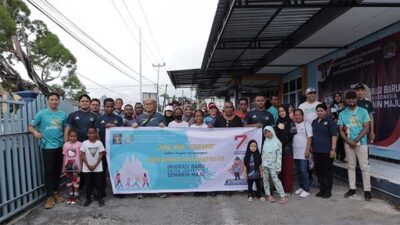 Kantor Imigrasi Biak Gelar Jalan Sehat Sambut HBI ke 73, Infaindan Sampaikan Harapannya