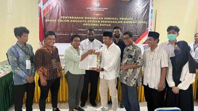 KPU Papua terima berkas 2 Calon DPD RI