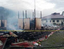 Kantor Inspektorat Puncak Jaya Hangus Terbakar, Polisi Masih Dalami Penyebabnya 