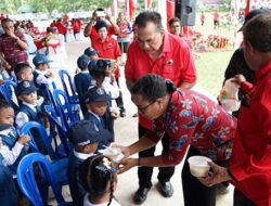Ratusan Bumil dan Anak Paud Hingga SD di Biak dapat Makanan Sehat Begizi