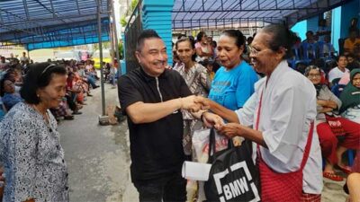 BMW Berbagi Kasih di Saparua, Salurkan 500an Paket Sembako