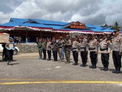 Penghormatan Terakhir, Polres Pegunungan Bintang Lepas Kepergian Alm Bripda Risman