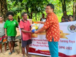 HPN Tahun 2023, PWI Sorong Raya Kunjungi Kampung Mare dan Dua Panti Asuhan