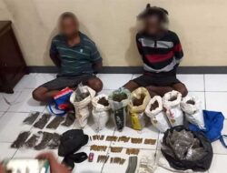 Polisi Amankan 2 Pelaku Penyalahgunaan Ganja di Jayapura, Ratusan Amunisi Turut Diamankan