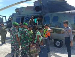 Timgab TNI-Polri Evakuasi 18 Warga Alama Nduga Antisipasi Berlanjutnya Teror KST