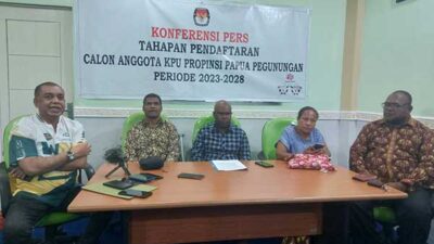 Timsel Buka Pendaftaran Anggota KPU Papua Pegunungan