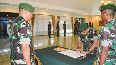 Kasrem 172PWY Pimpin Penyerahan Jab