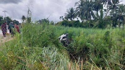 Laka Maut Pengedara Mabuk Tabrak Pemotor Tewas TKP