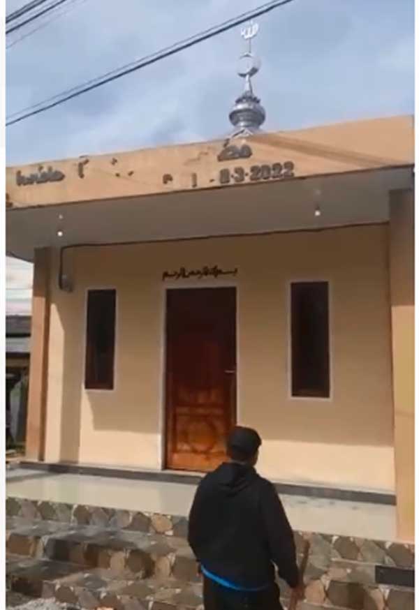 Musholah dalam kondisi baik dan tidak terbakar