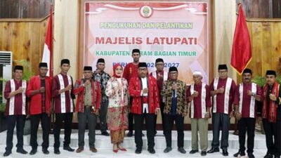 Hadiri Pengukuhan Majelis Latupati SBT, Gubernur Murad Berpesan Soal Ini