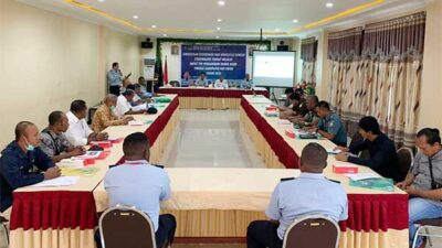 Kantor Imigrasi Biak Gelar Rapat Timpora Tingkat Kepulauan Yapen 2023