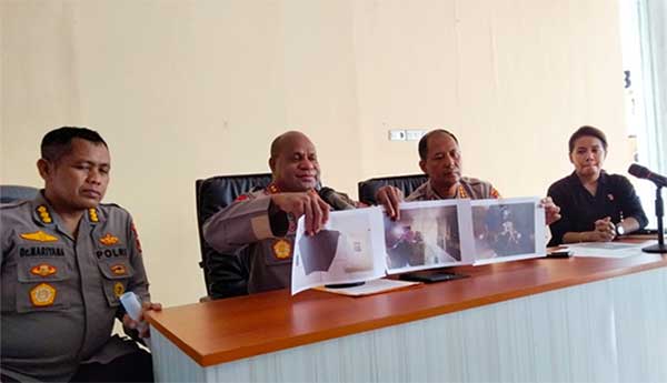 Kapolda Pap konpers Pembunuhan Dr di Nabire