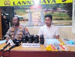 Polisi Kembali Sita Barang di Lanny Jaya, 8 HT Diduga Milik Simpatisan KKB