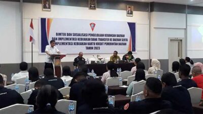 Pemkot Ambon Gelar Bimtek dan Sosialisasi Pengelolaan Keuangan Daerah-Implementasi Kebijakan