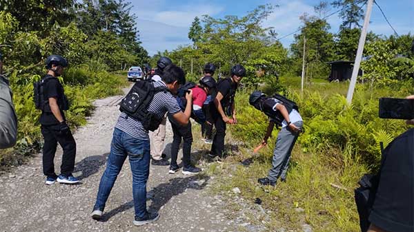Polisi Olah TKP Penembakan Dandim Yahukimo