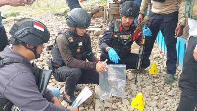 Polisi Olah TKP Penembakan di Ilu