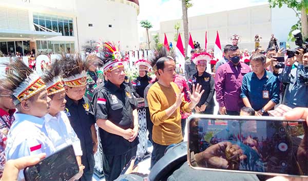 Presiden Joko Widodo usai resmi ged PYCH