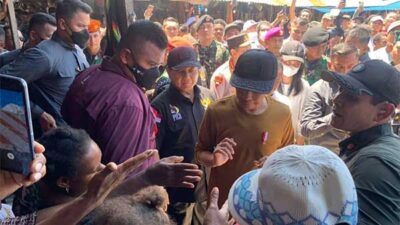 Presiden Jokowi saat di Pasar Youtefa JPR