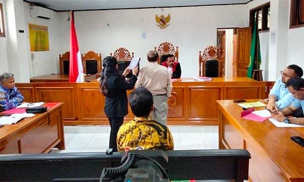 Sidang Praperadilan Plt Bup Mimika Saksi Ahli