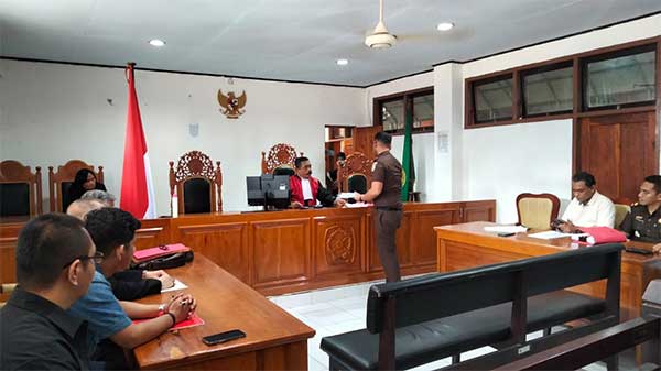 Sidang Praperadilan Plt Bup Mimika termohon