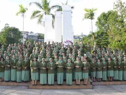 Peringati HUT ke 77, Persit KCK XVI/Pattimura Ziarah ke TMP Ambon