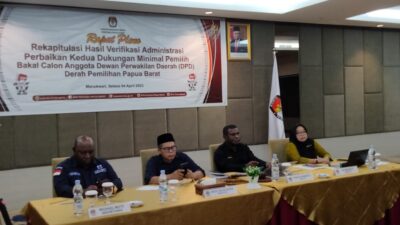 Verfak Kedua Jadi Tahap Akhir Penentuan Calon DPD RI